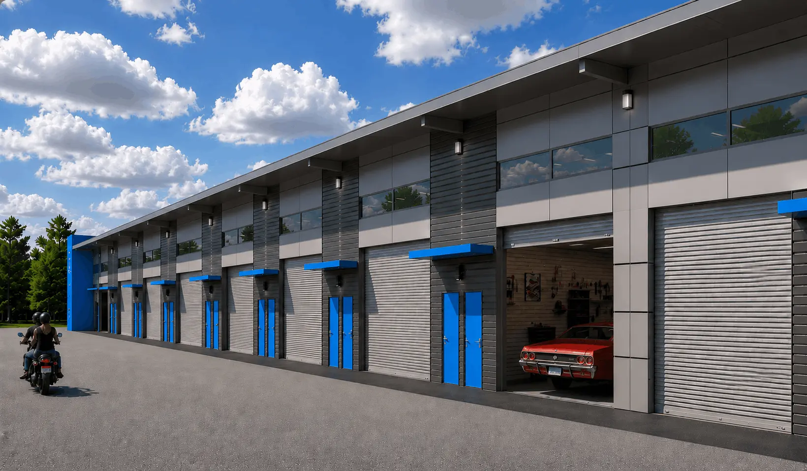 Jacksonville luxury storage units and car garage condos