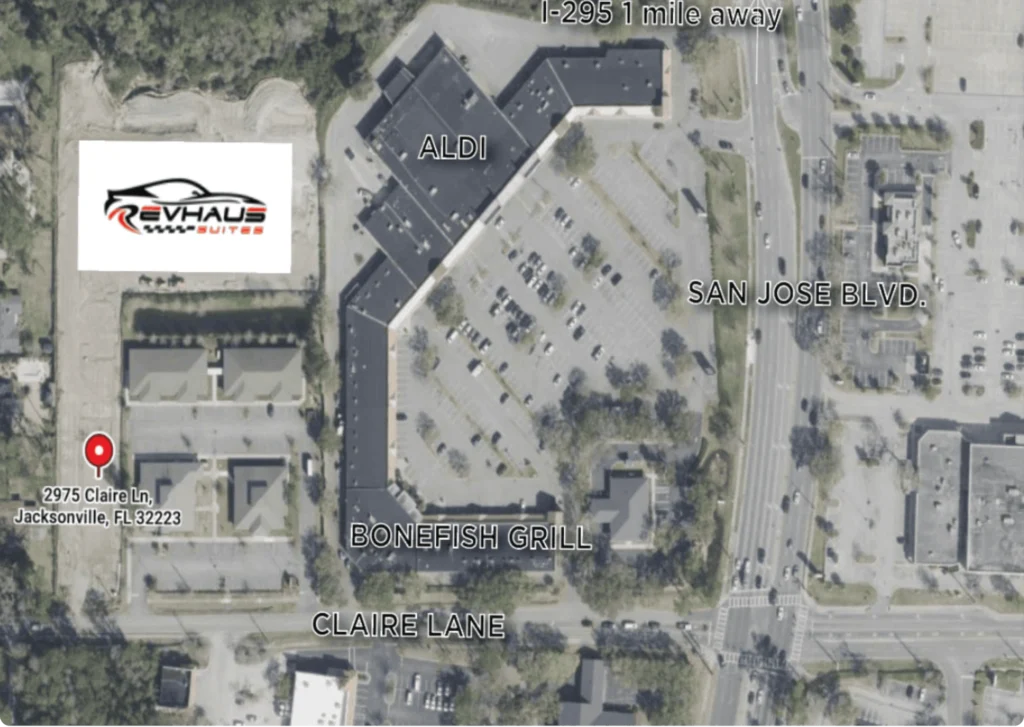 RevHaus Suites Jacksonville luxury garage condos Mandarin location