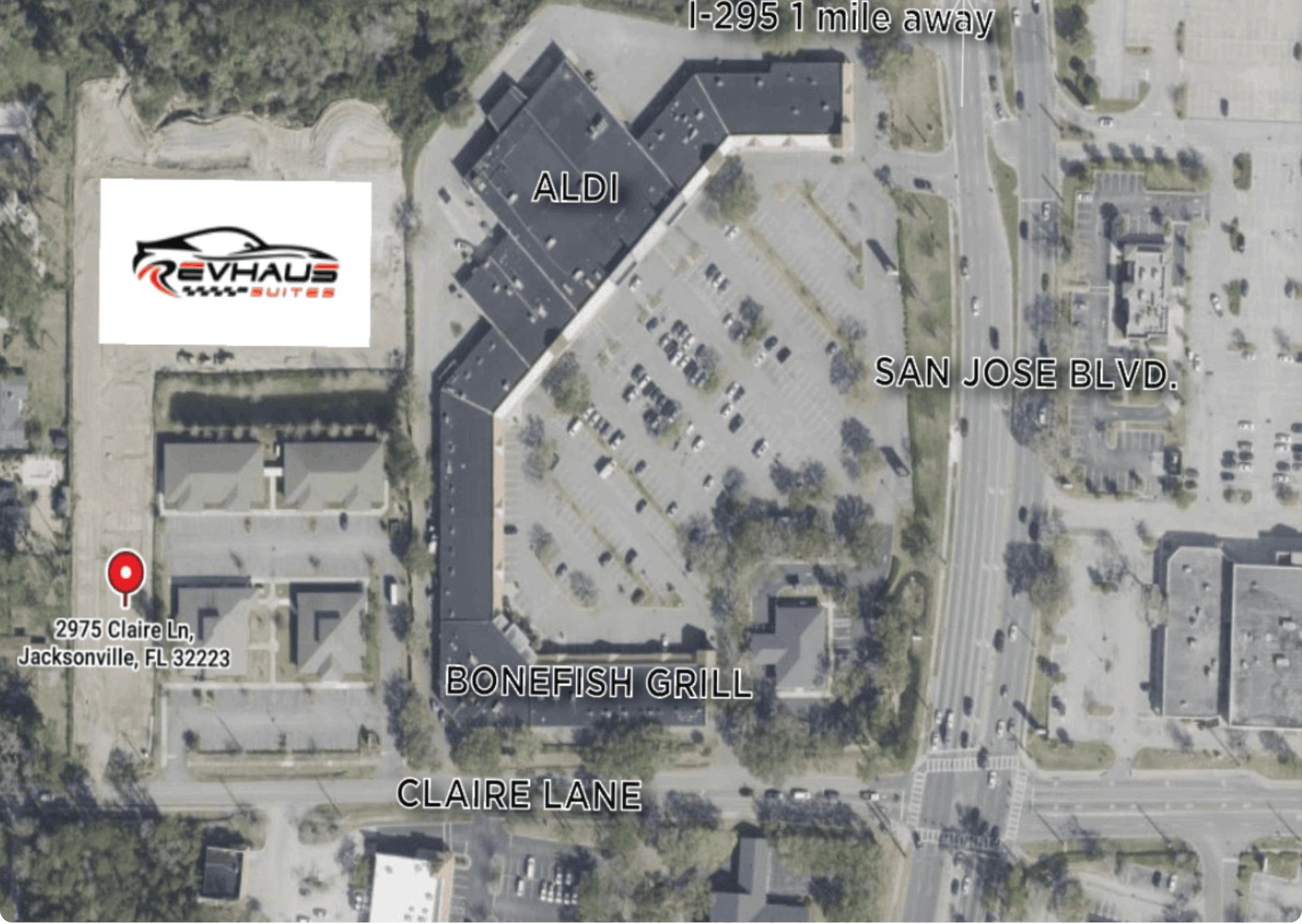 RevHaus Suites Jacksonville luxury garage condos Mandarin location